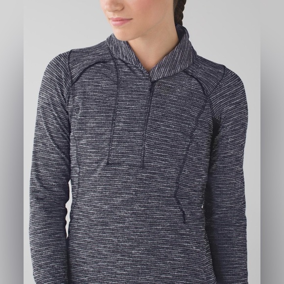 LULULEMON | Women’s Size 6 Think Fast Pullover in Coco Pique Black - Picture 4 of 14